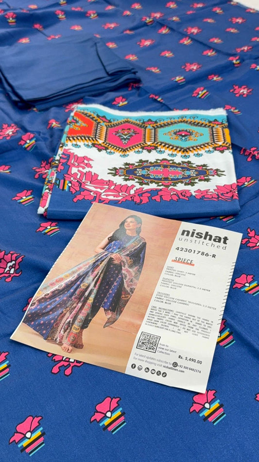 NISHAT VISCOSE 3 PC