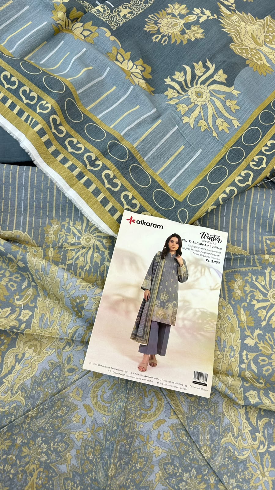 ALKARAM KHADDAR 3 PC