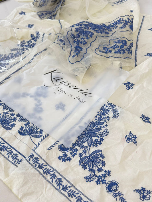 KAYSERIA EMB LAWN BFRESH 2 PC SHIRT DUPATTA