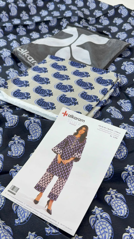 ALKARAM KHADDAR 2 PC SHIRT TROUSER