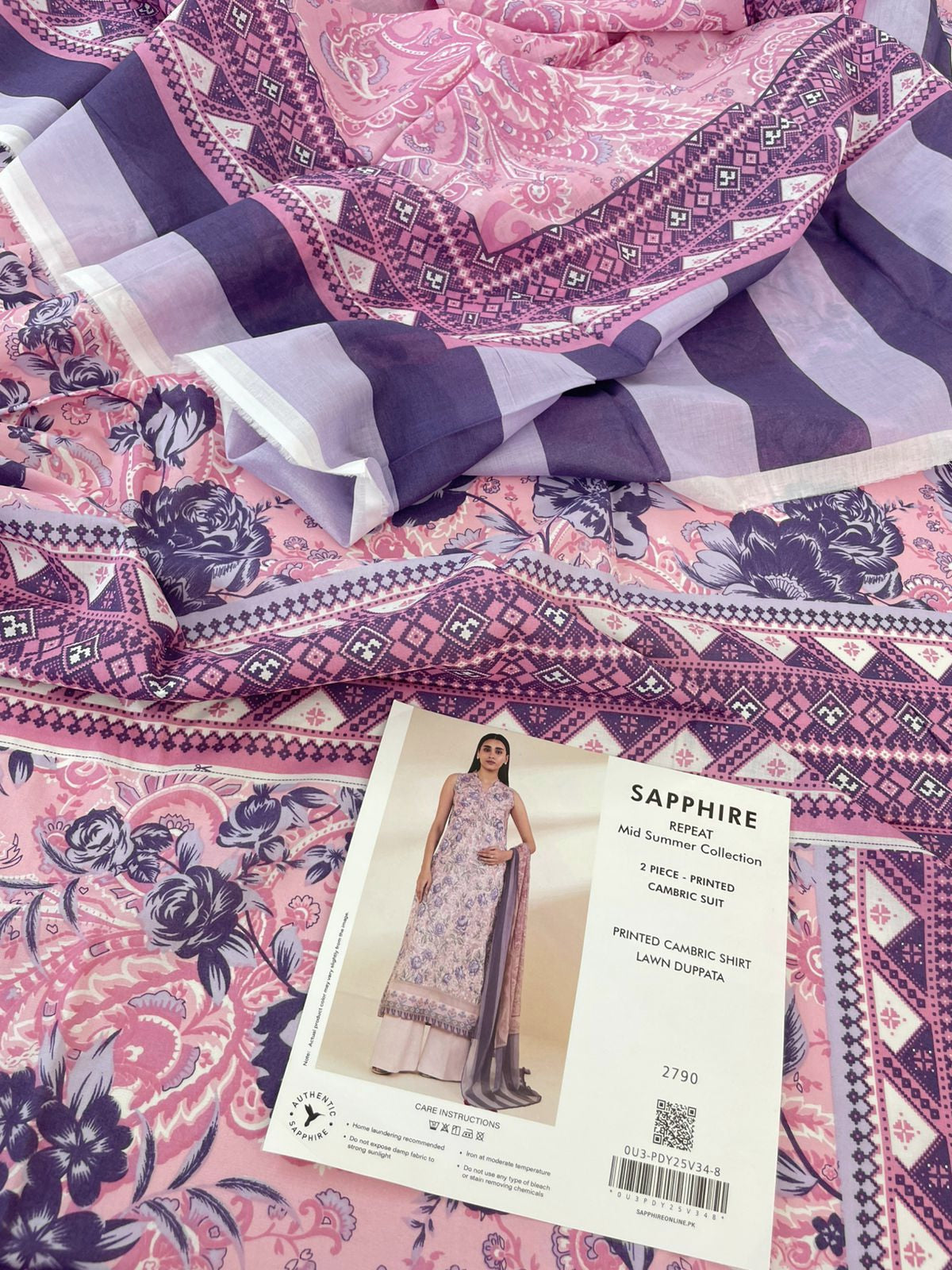 SAPPHIRE LAWN 2 PC SHIRT DUPATTA