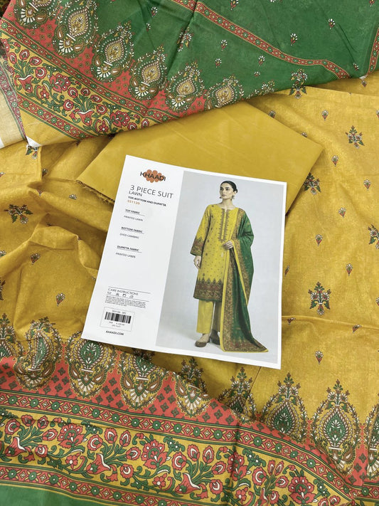 KHAADI LAWN 3PC