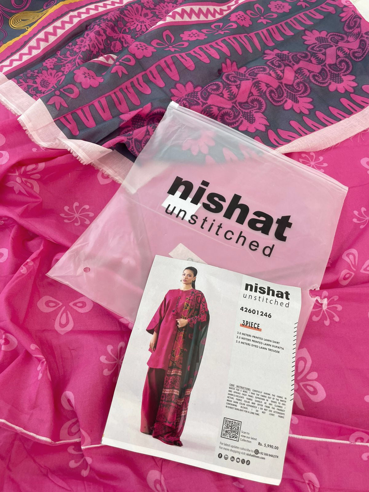 NISHAT LAWN 3 PC