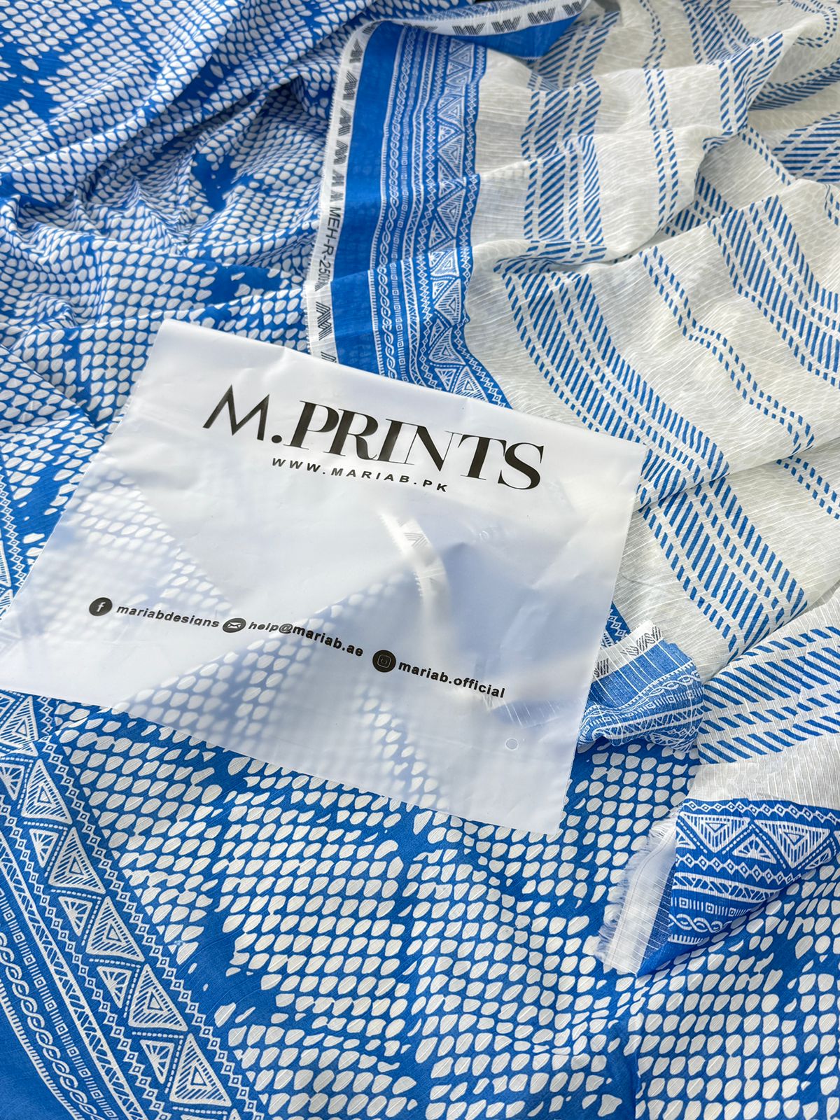 M & M 2 PC LAWN SHIRT DUPATTA BANADORA