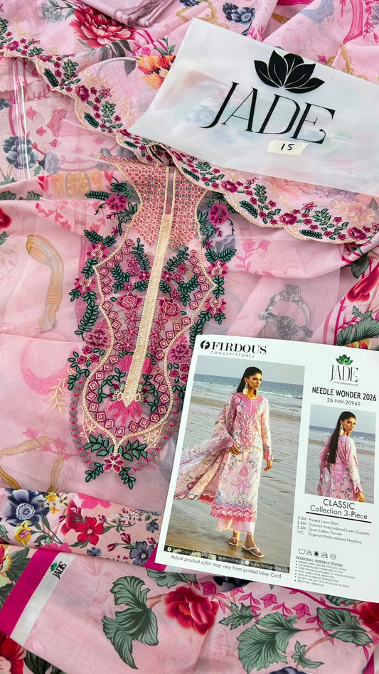 JADE FIRDOUS EMB 3 PC