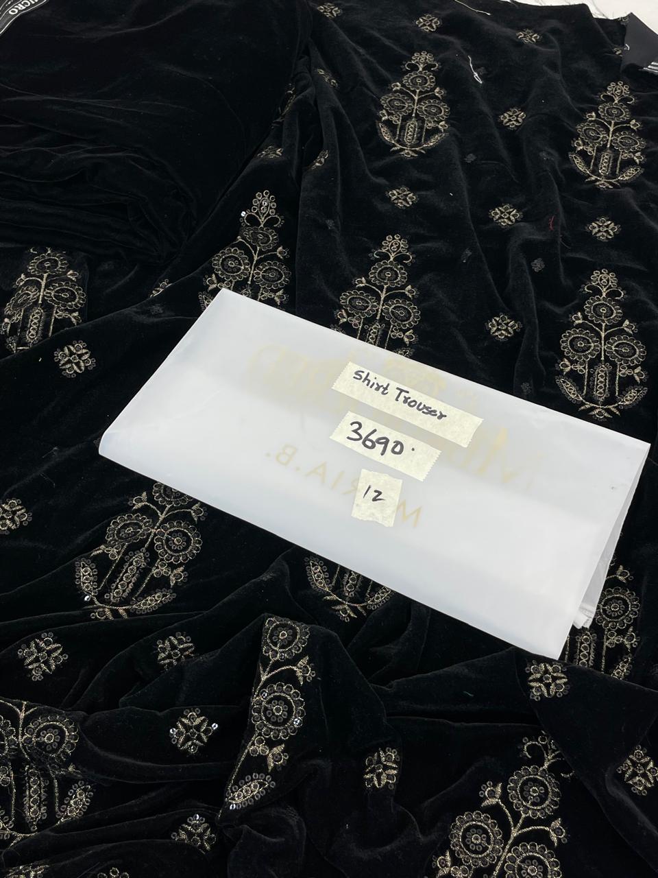 MARIA B EMB VELVET 2 PC