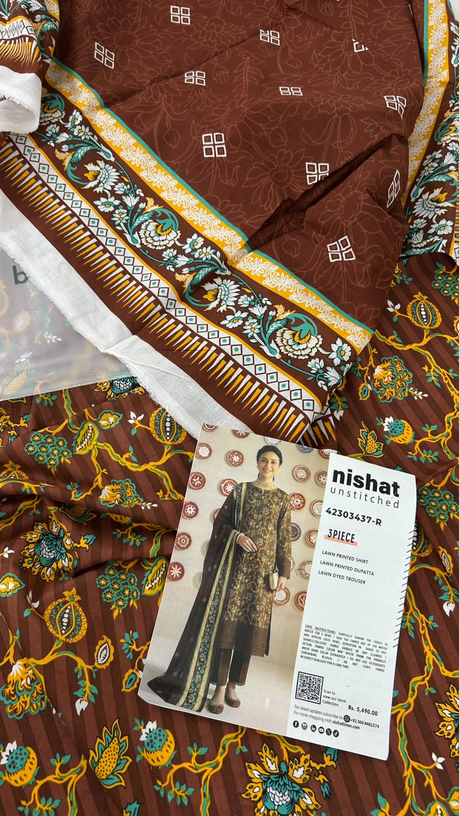 NISHAT LAWN 3 PC