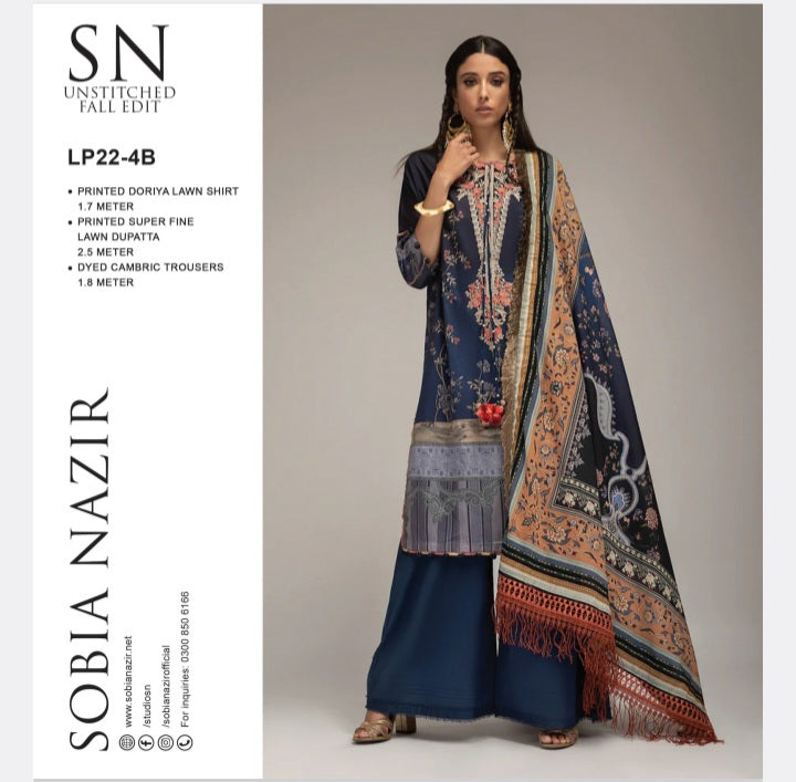 SOBIA NAZIR LAWN BANADORA 3 PC