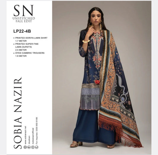 SOBIA NAZIR LAWN BANADORA 3 PC