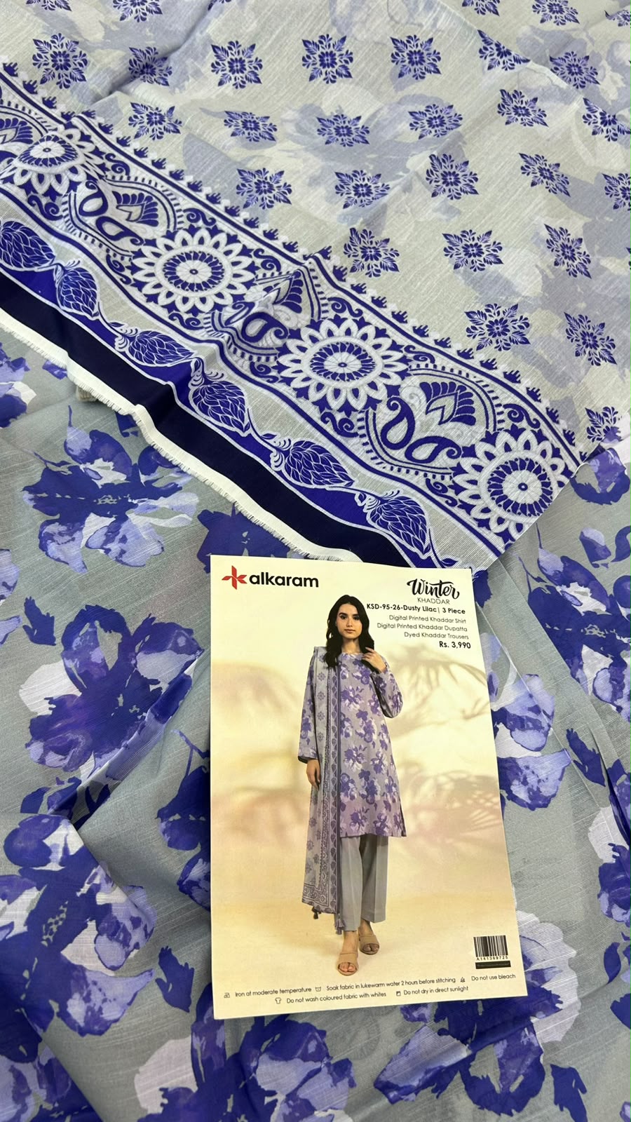 ALKARAM KHADDAR 3 PC