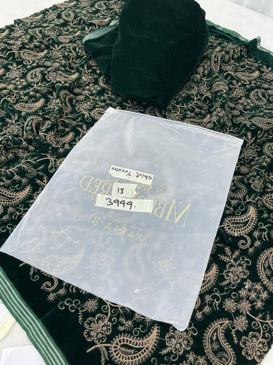 MARIA B EMB VELVET 2 PC