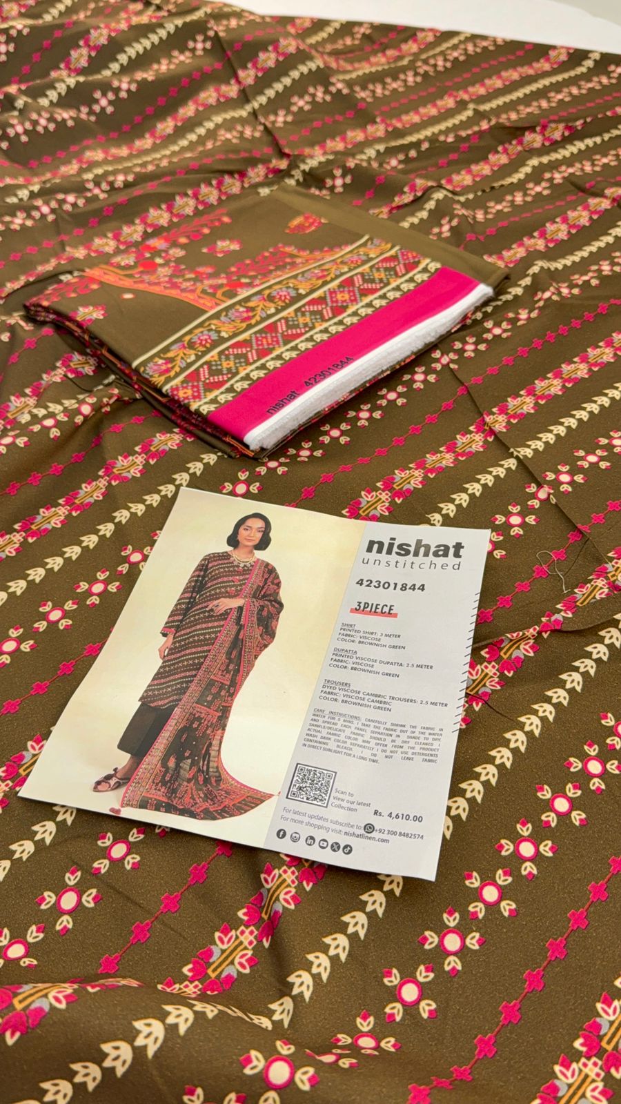 NISHAT VISCOSE 3 PC