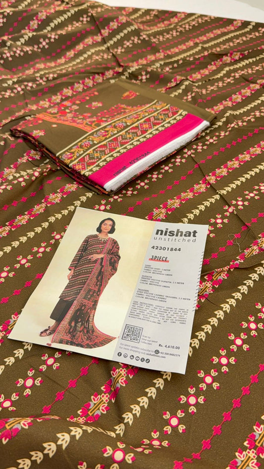 NISHAT VISCOSE 3 PC
