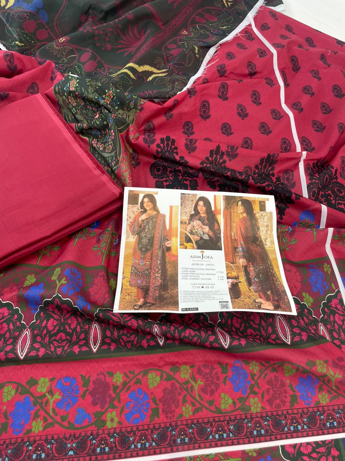 ASIM JOFA LAWN 3 PC