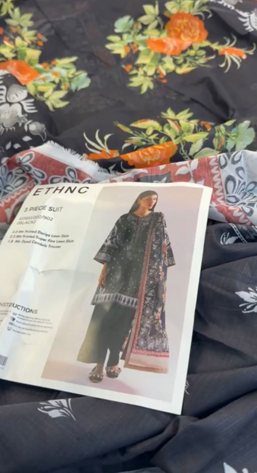 ETHNIC 3 PC LAWN