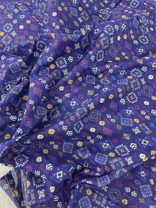 MIX BRAND ALLOVER LAWN 2 PC