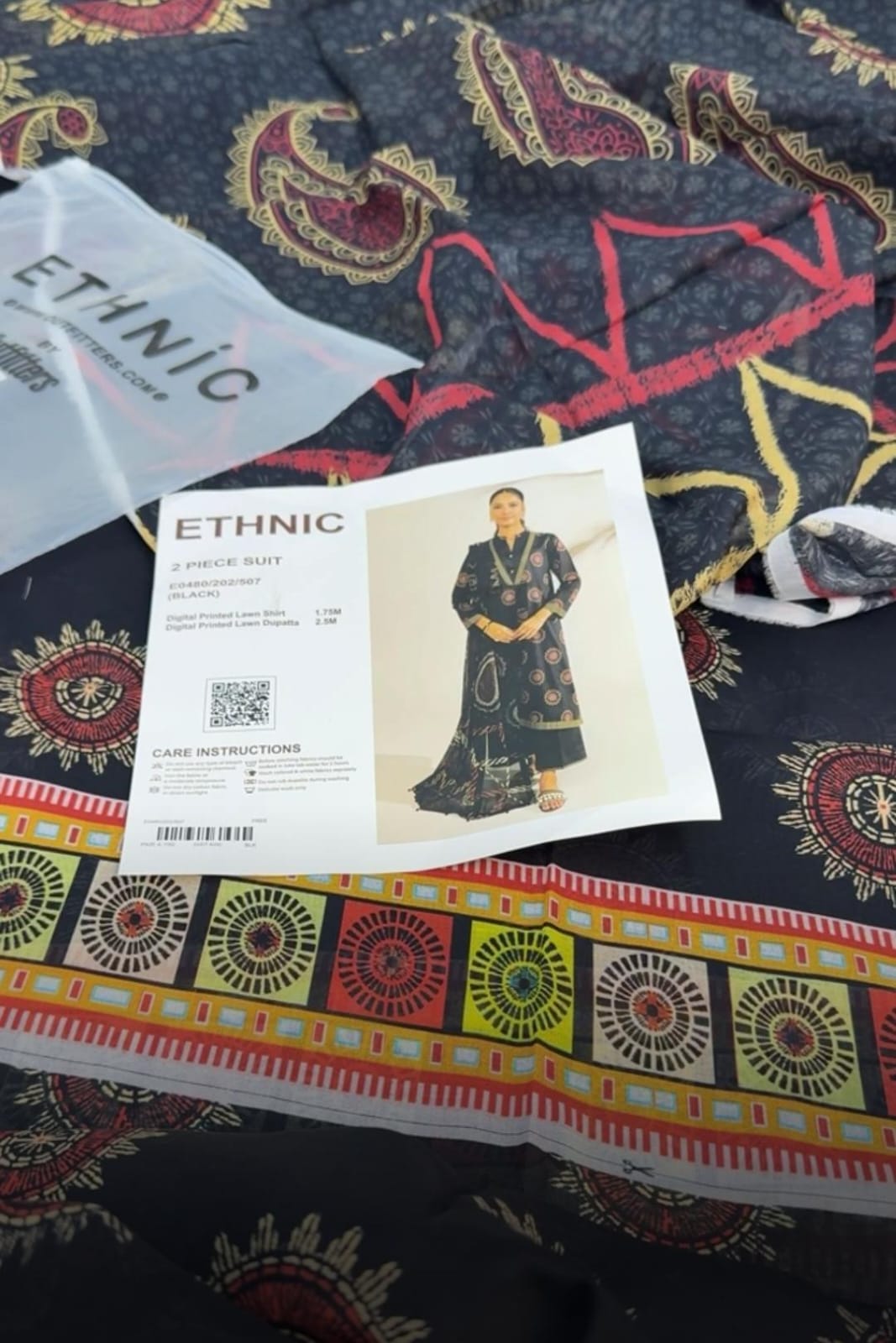 ETHNC LAWN 2 PC SHIRT DUPTA