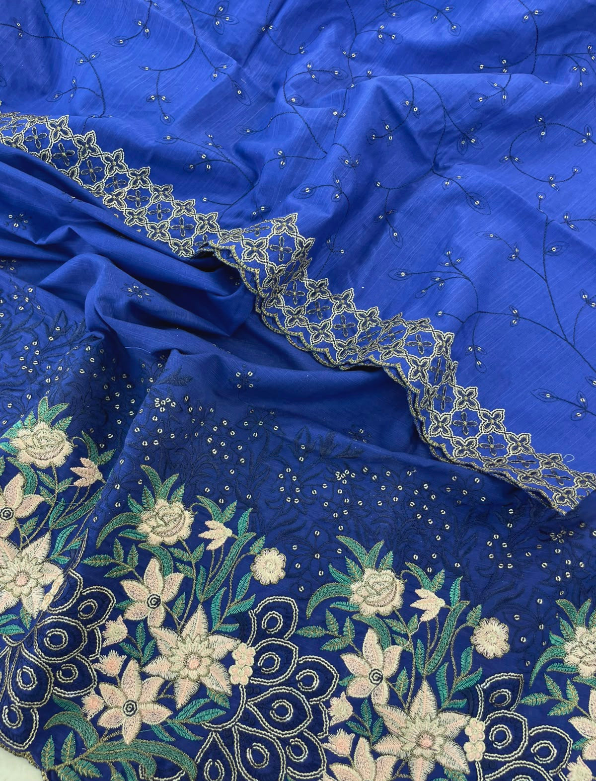 EMB KHADDAR WITH EMB KHADDAR SHAWL 3 PC