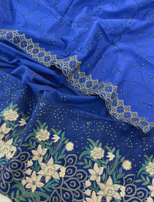 EMB KHADDAR WITH EMB KHADDAR SHAWL 3 PC
