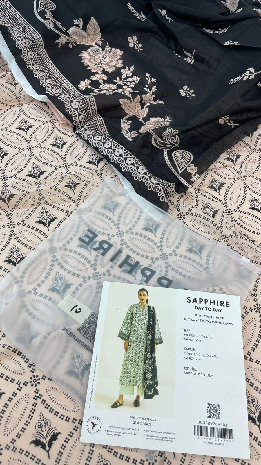 SAPPHIRE LAWN 3 PC