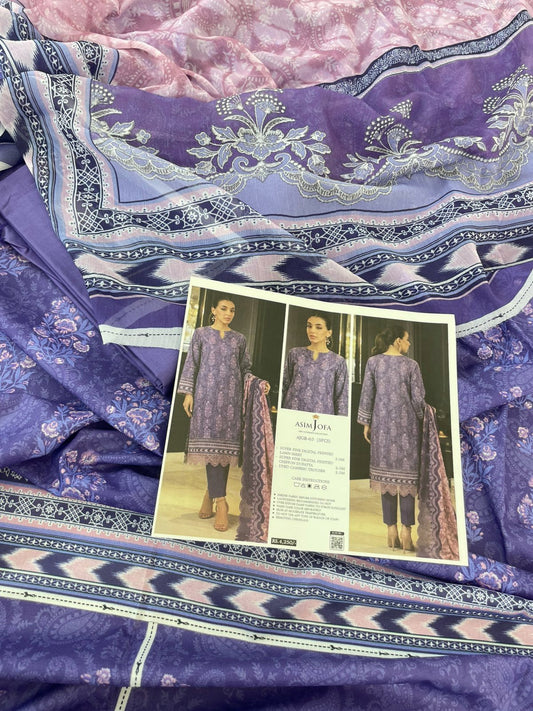 ASIMJOFA LAWN 3 PC