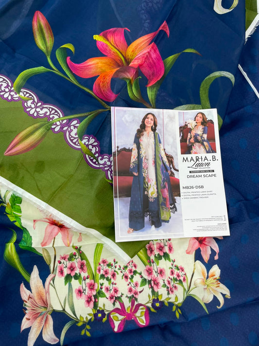 MARIA B LAWN 3 PC