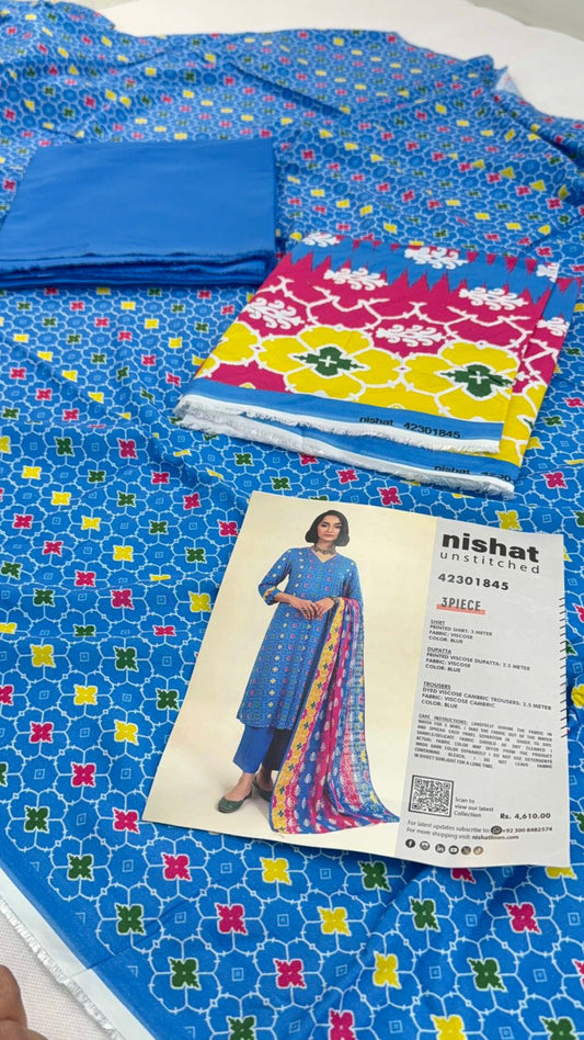 NISHAT VISCOSE 3 PC