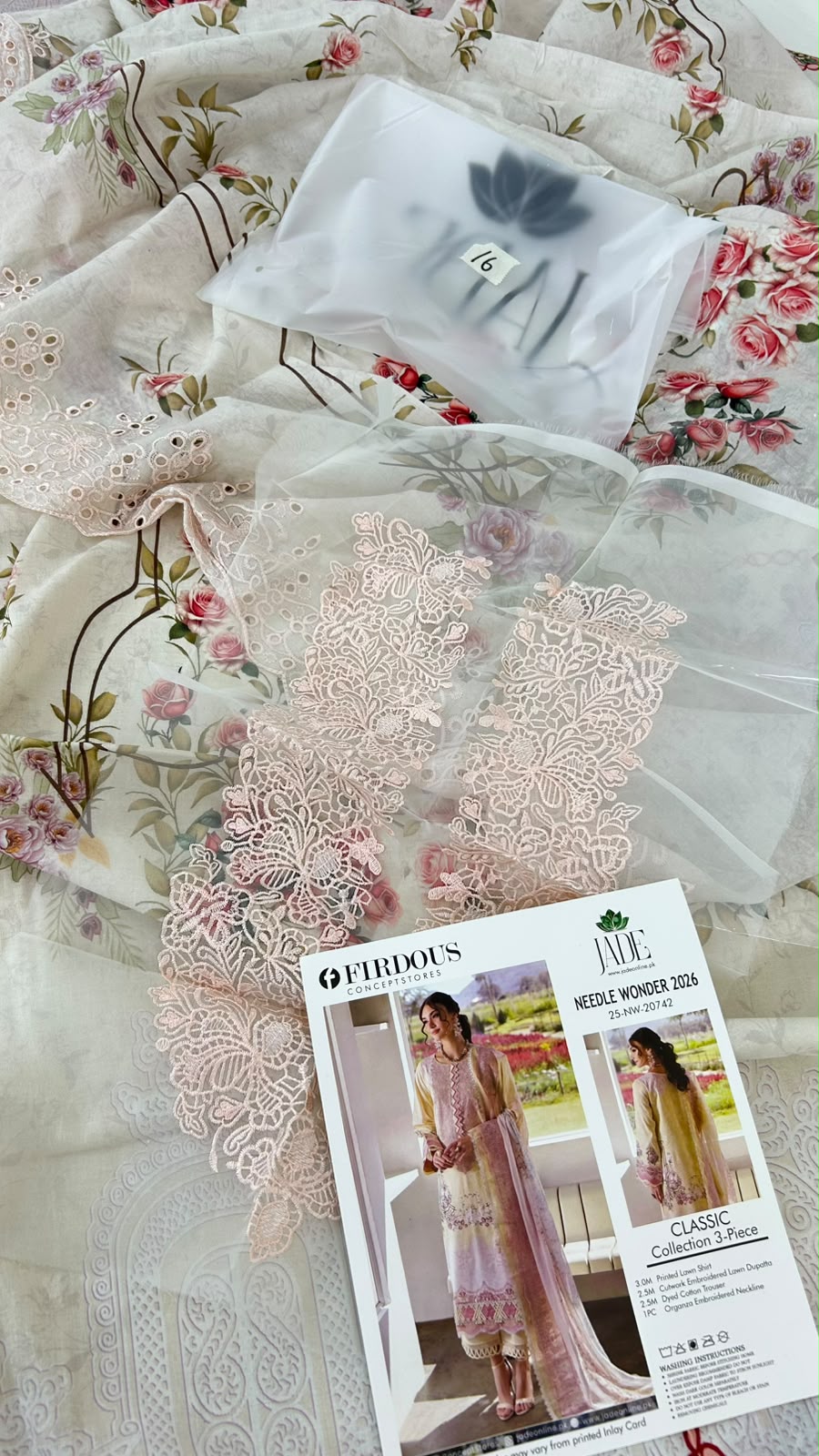 JADE FIRDOUS EMB 3 PC