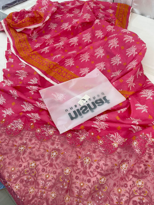 NISHAT EMB LAWN 3 PC