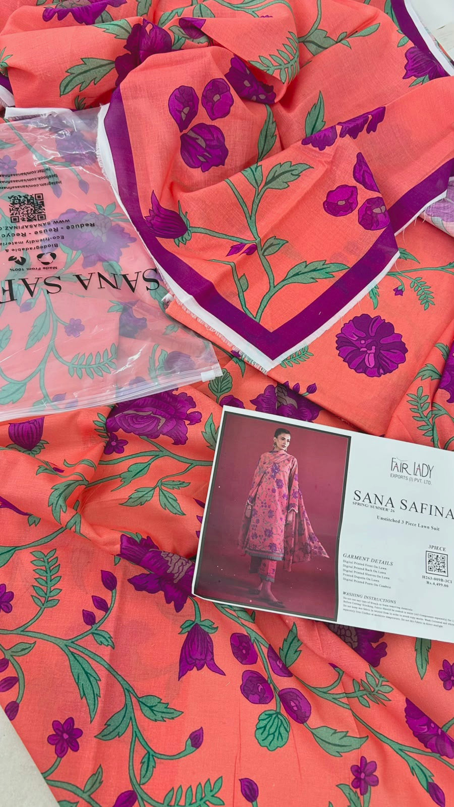 SANA SAFINAZ LAWN 3 PC