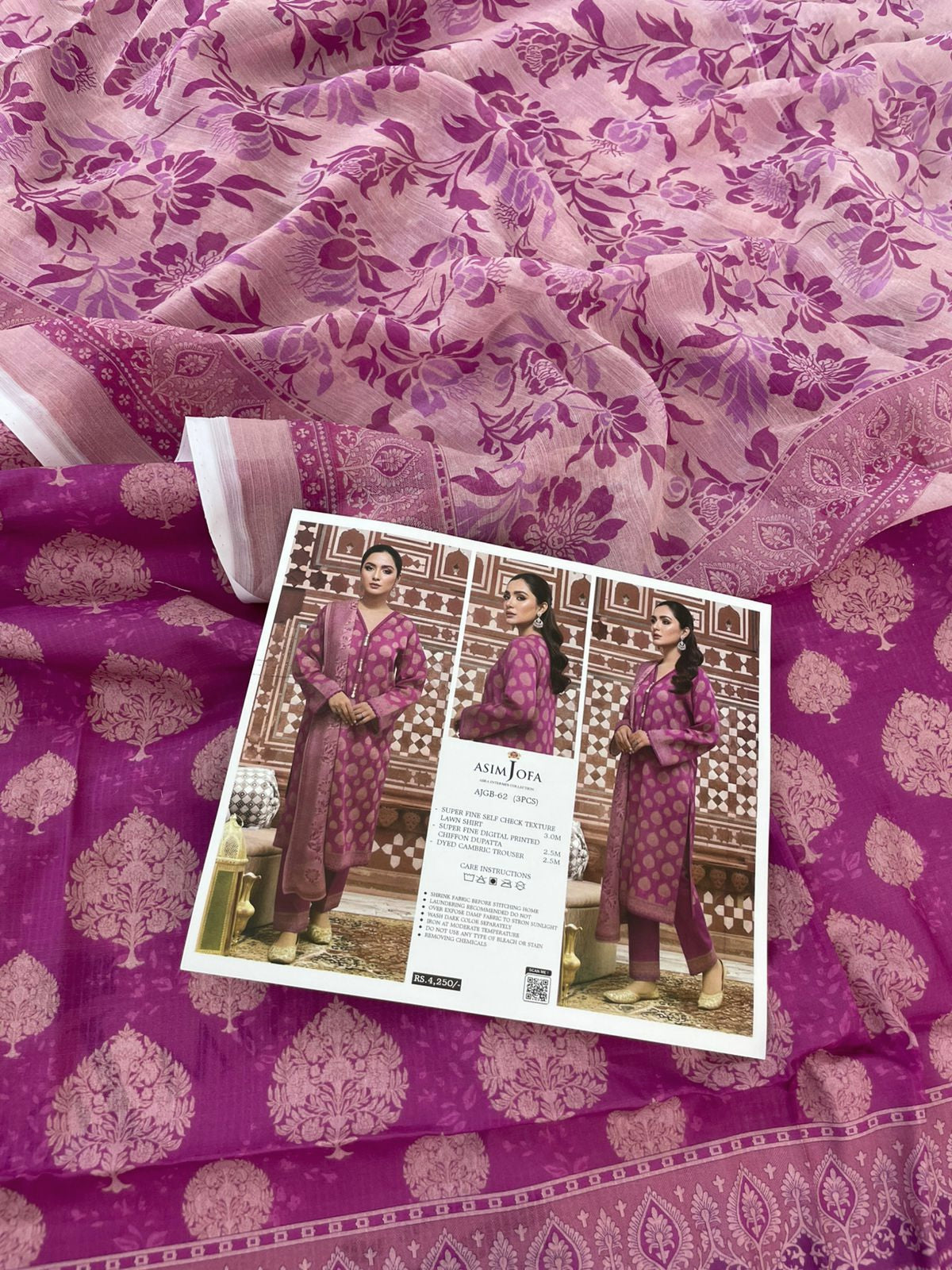 ASIMJOFA LAWN 3 PC