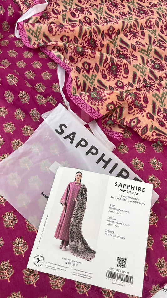 SAPPHIRE LAWN 3 PC