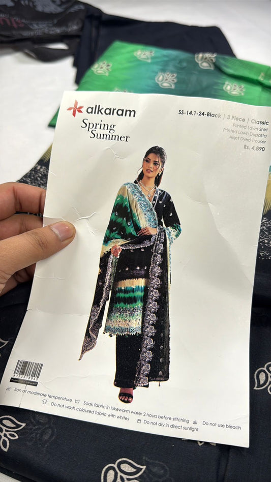 ALKARAM LAWN 3 PC