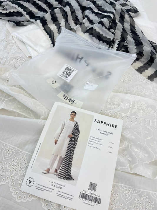 SAPPHIRE EMB 3 PC LUXURY