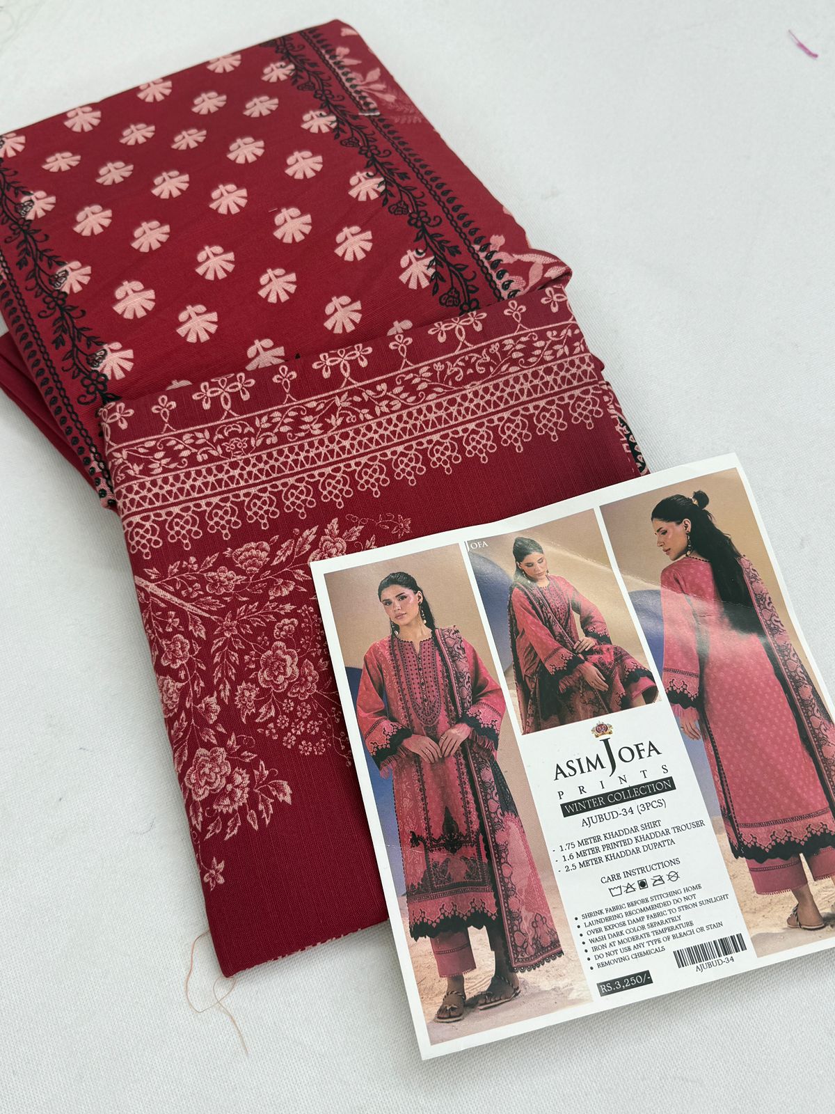 ASIM JOFA KHADDAR 3 PC