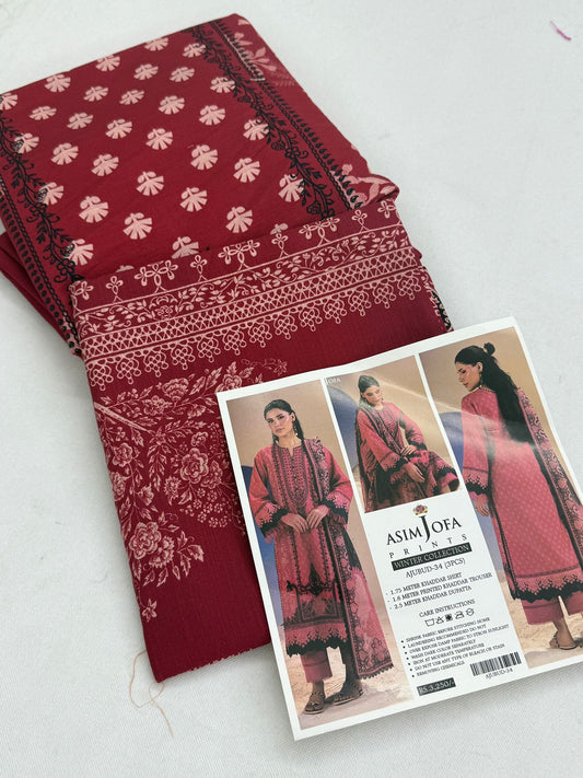 ASIM JOFA KHADDAR 3 PC