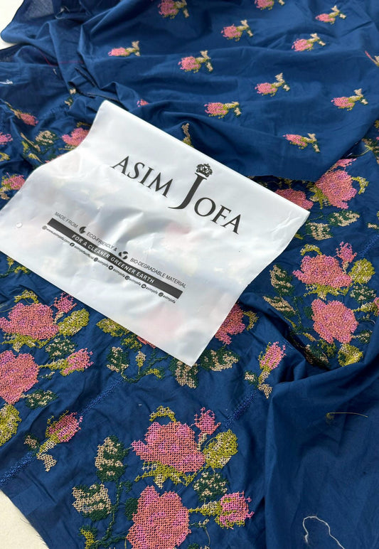ASIM JOFA EMB 2 PC SHIRT TROUSER LAWN