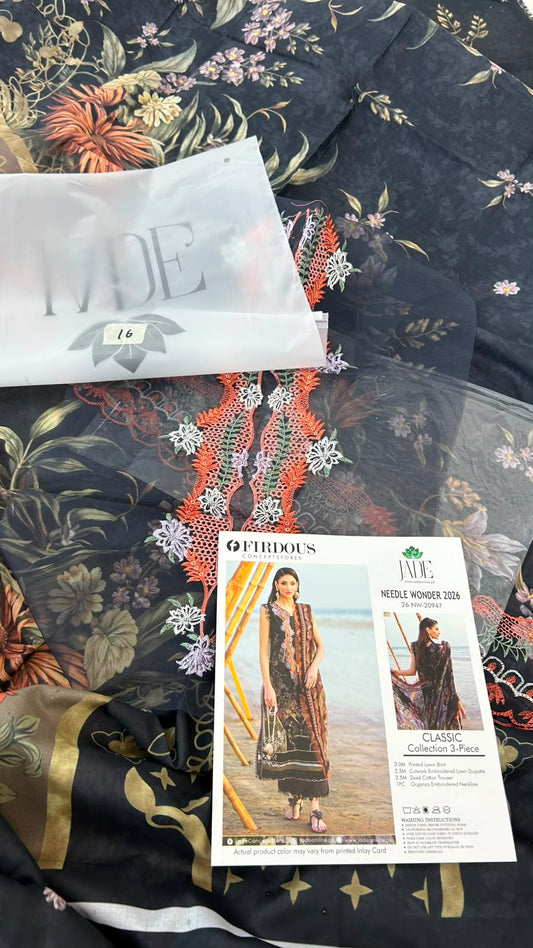 JADE FIRDOUS EMB 3 PC