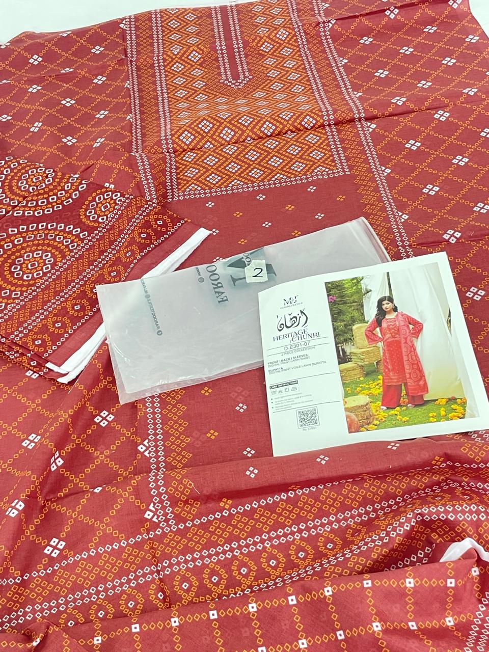 GRAND-MTJ LAWN 2PC SHIRT DUPATTA
