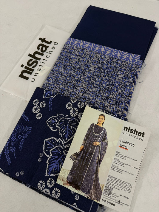 NISHAT KHADDAR 3 PC