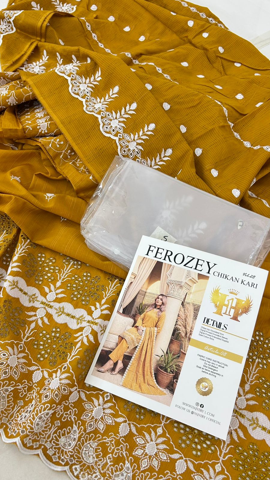 LUXURY LAWN CHIKANKARI 3PC