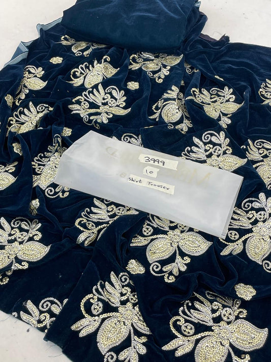 MARIA B EMB VELVET 2 PC