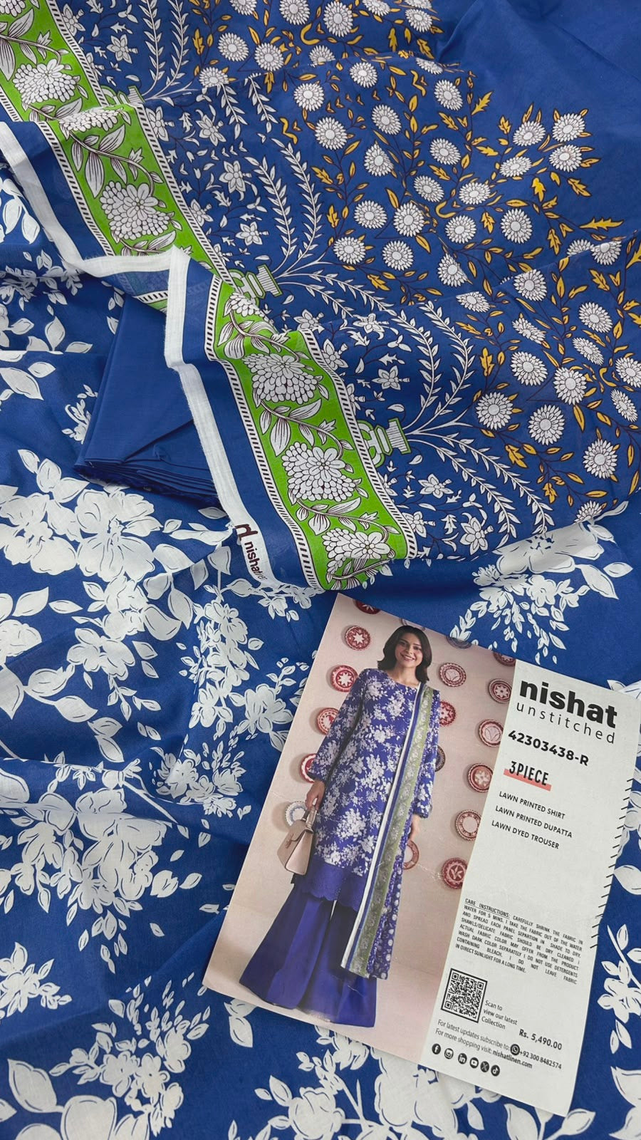NISHAT LAWN 3 PC