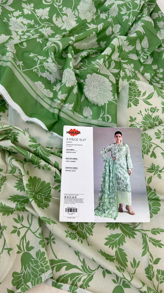 KHAADI LAWN 3 PC