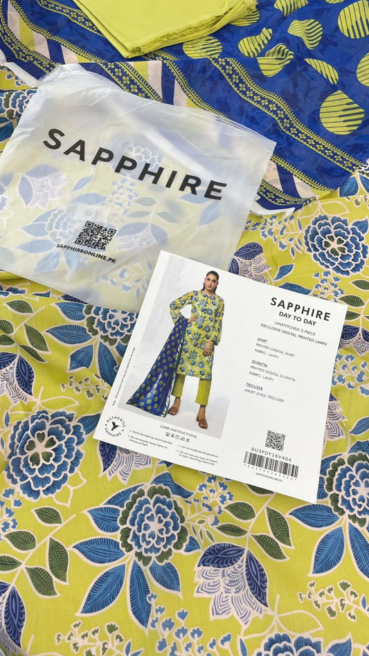 SAPPHIRE LAWN 3 PC