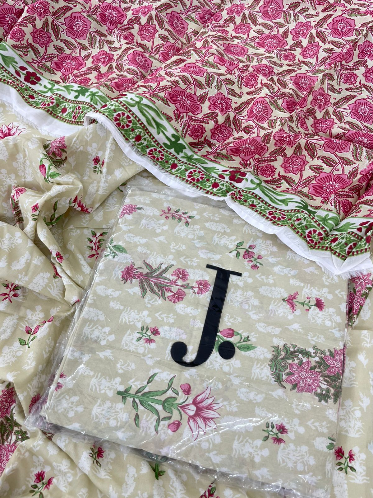 J. 2 PC SHIRT DUPATTA
