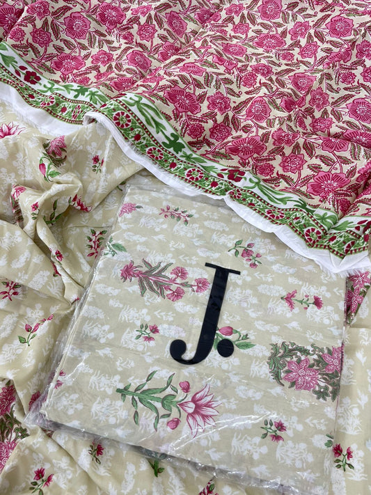 J. 2 PC SHIRT DUPATTA