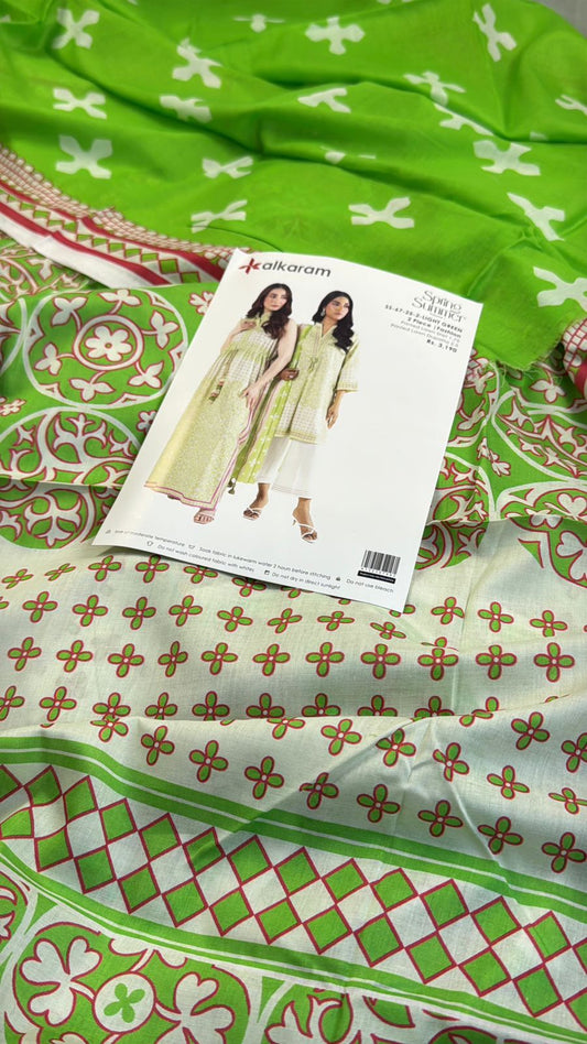 ALKARAM 2PC SHIRT DUPATTA