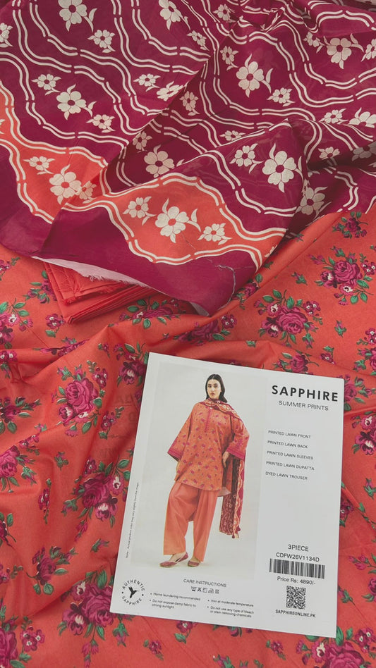 SAPPHIRE LAWN 3 PC