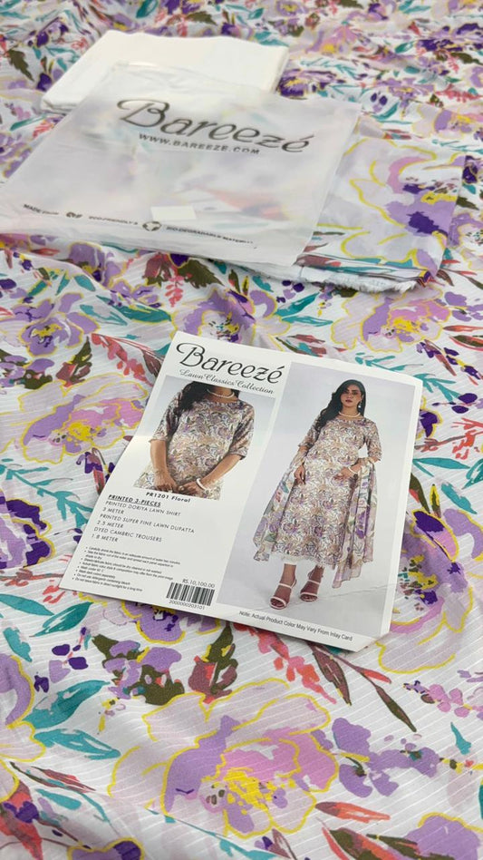 BAREEZE BANADORA LAWN 3 PC